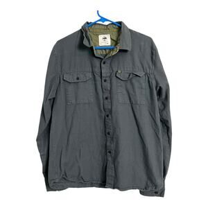 Arbor Organic Cotton Mens Grunge Flannel Shirt Button Down Gorpcore Utility M